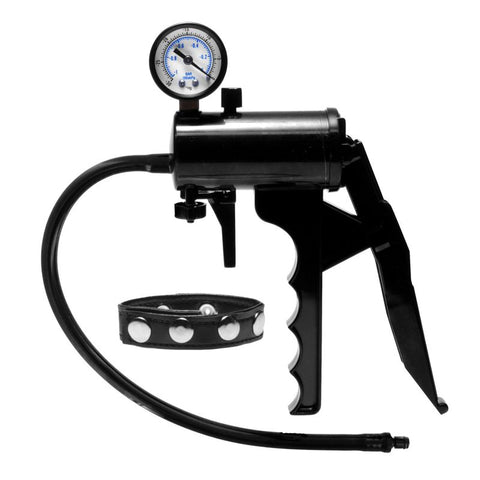 Size Matters Premium Gauge Pump Black > Sex Toys For Men > Penis Enlargers