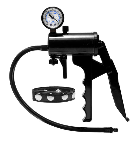 Size Matters Premium Gauge Pump Black > Sex Toys For Men > Penis Enlargers