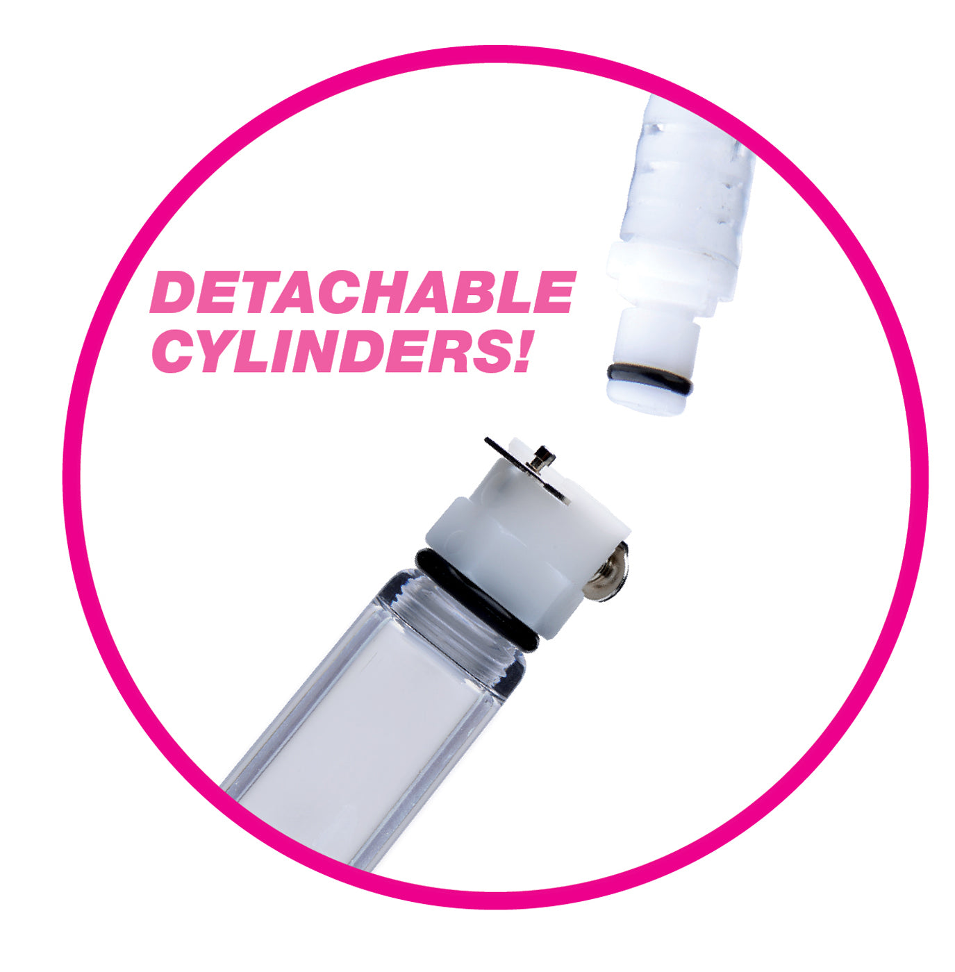 Nipple Pumping System with Dual Cylinders 2.75 Inches > Sex Toys > Nipple Suckers