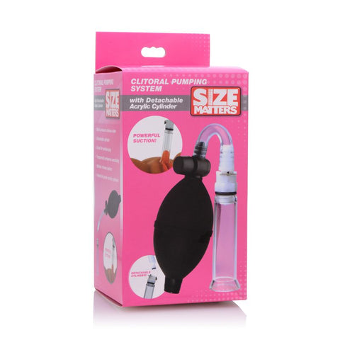 Clitoral Pumping System 12 Inches Length with 3 Inch Cylinder Female Pumps