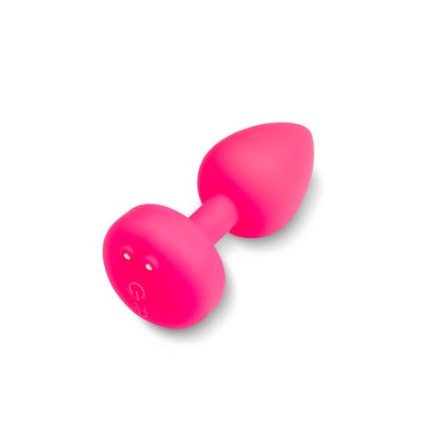 Gplug Small Neon Rose Rechargeable Butt Plug 3cm Butt Plugs - Vibrating