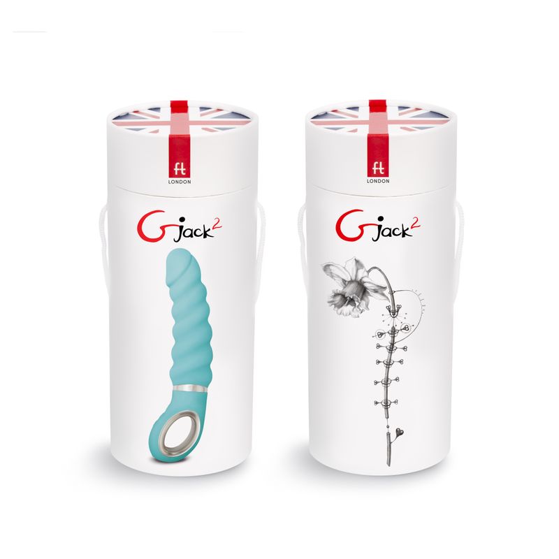 Gjack 2 Tiffany Mint Toy 22cm Waterproof Bioskin Material Vibrators - G Spot