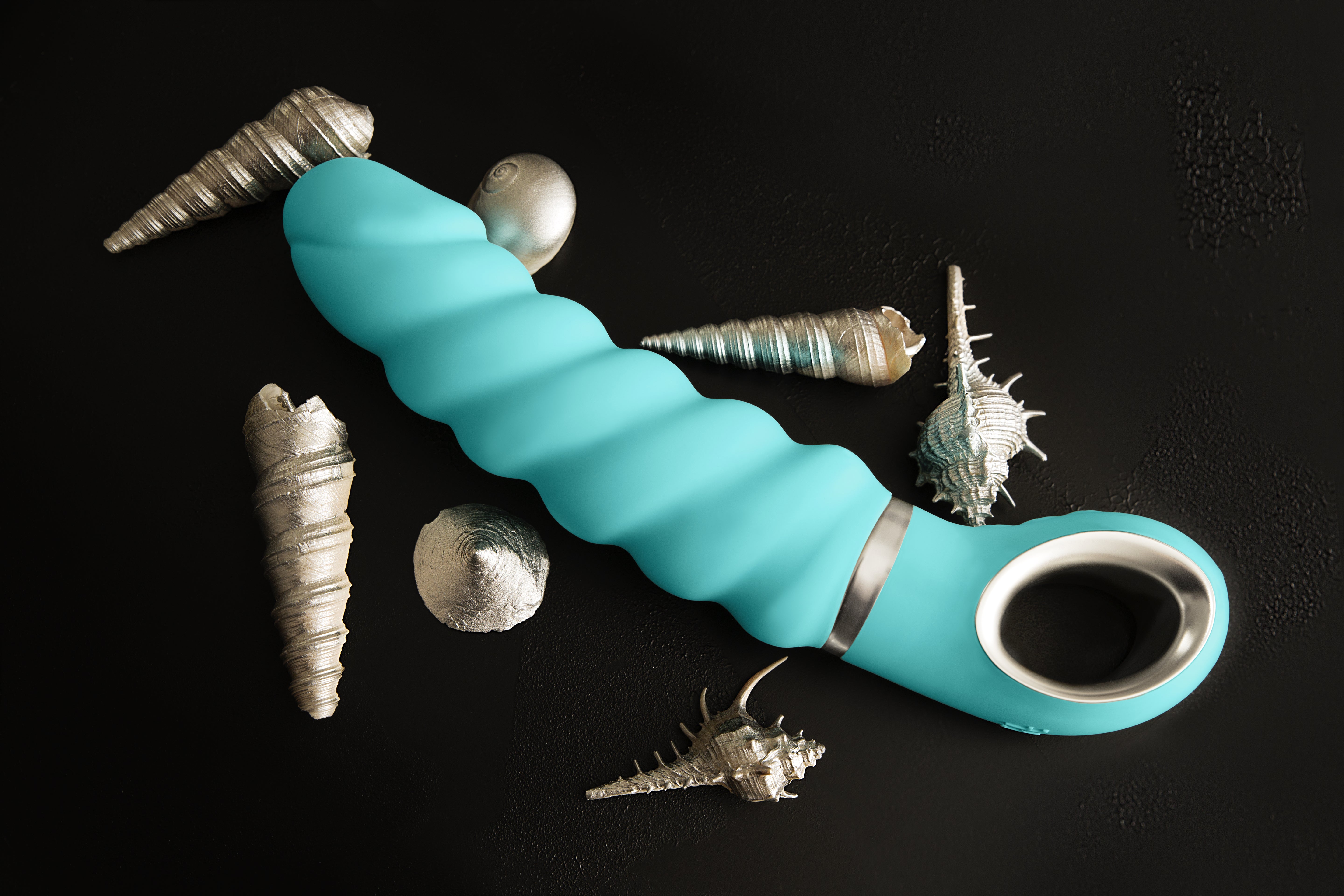 Gjack 2 Tiffany Mint Toy 22cm Waterproof Bioskin Material Vibrators - G Spot