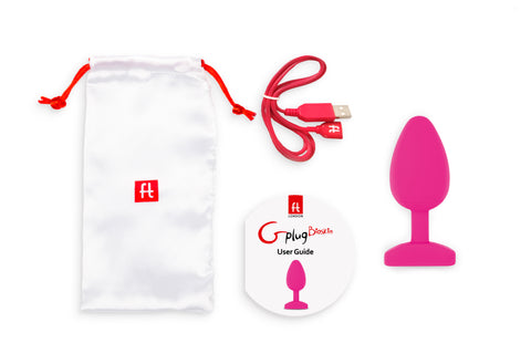 Gplug Large Bioskin Sweet Raspberry 3.9cm for Pleasure Butt Plugs