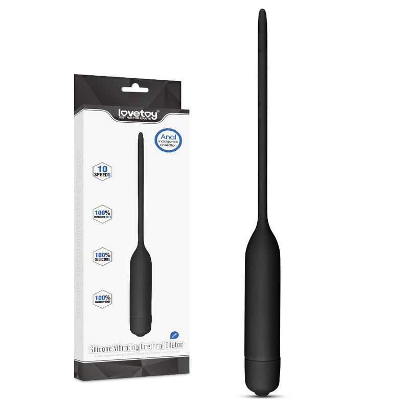 Silicone Vibrating Urethral Dilator with 10 Speed Vibrating Mechanism > Sex Toys For Men > Sounding Rods