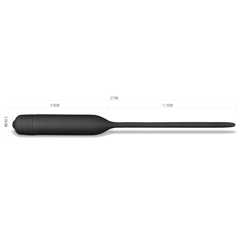 Silicone Vibrating Urethral Dilator with 10 Speed Vibrating Mechanism Sounding Rods
