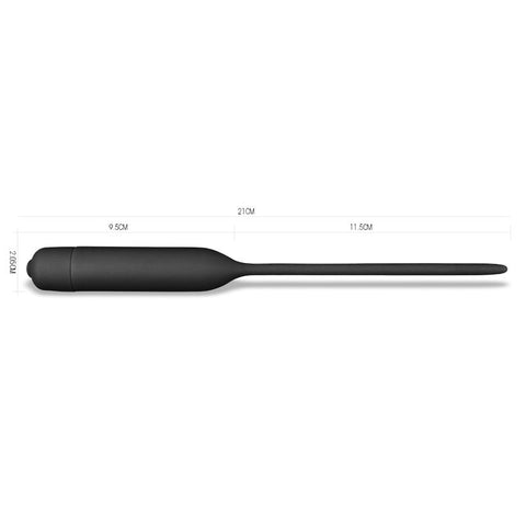Silicone Vibrating Urethral Dilator with 10 Speed Vibrating Mechanism Sounding Rods