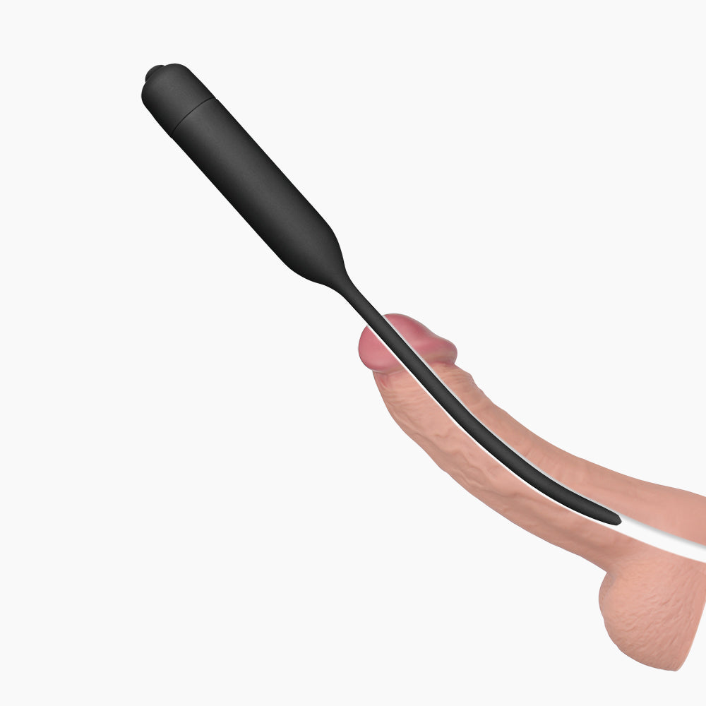 Silicone Vibrating Urethral Dilator with 10 Speed Vibrating Mechanism Sounding Rods