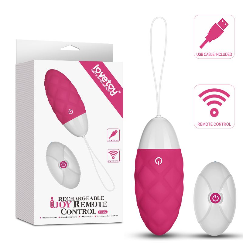 IJOY Wireless Remote Control Rechargeable Egg (Pink) – Remote-Controlled Vibrator Pink > Sex Toys For Ladies > Vibrating Eggs