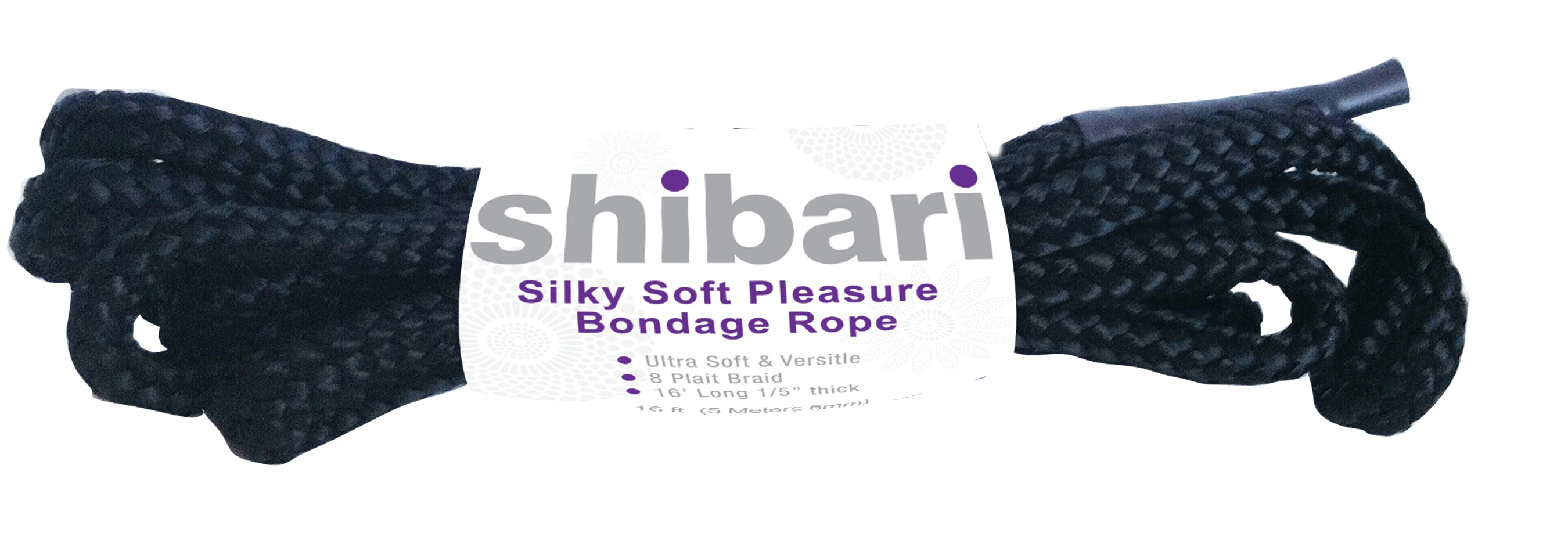 Shibari Rope Silky Soft Bondage 5 Meter Black Black > Bondage Gear > Rope