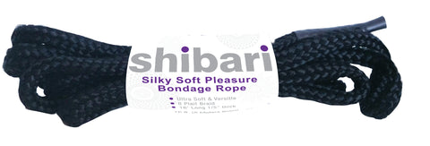 Shibari Rope Silky Soft Bondage 5 Meter Black Black > Bondage Gear > Rope