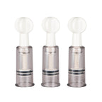 Nipple and Clit Suckers Set of Three – Transparent Precision Suction Cups Sensation Enhancers > Sex Toys > Nipple Suckers