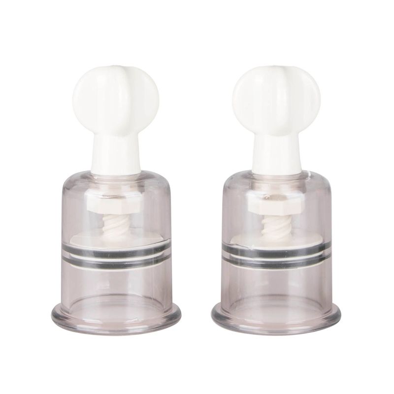 Nipple And Clit Suckers Medium 2 Piece Set Clear > Sex Toys > Nipple Suckers