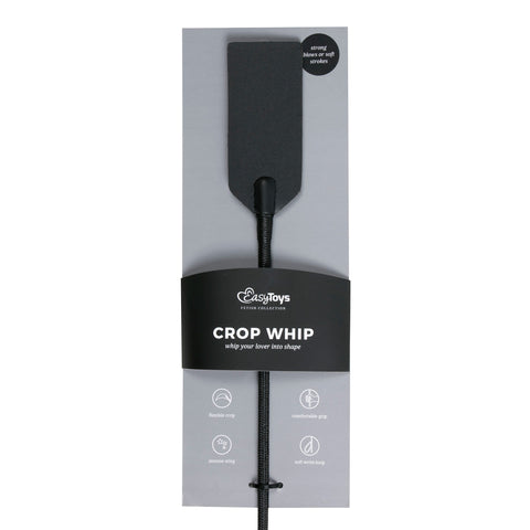 Rectangle Crop Whip in Black - High Quality Adult Accessory for Enthusiasts Whips & Paddles