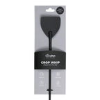 EasyToys Wide Crop Whip – Black Leather with Metallic Accents Impact Play Accessory > Bondage Gear > Crops