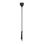 EasyToys Wide Crop Whip – Black Leather with Metallic Accents Impact Play Accessory > Bondage Gear > Crops