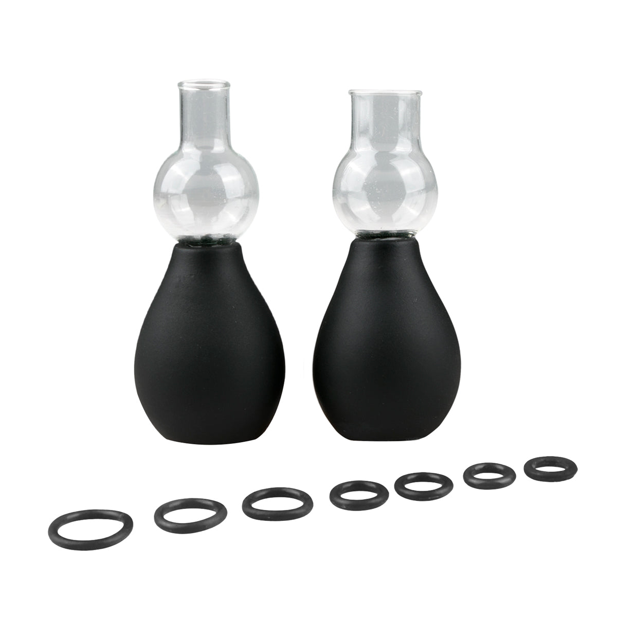 Nipple Sucker Black Two Piece Set for Enhanced Stimulation Nipple Suckers
