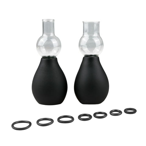 Nipple Sucker Black Two Piece Set for Enhanced Stimulation Nipple Suckers
