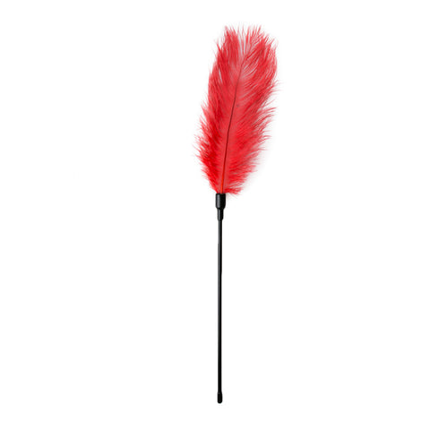 Red Feather Tickler for Sensual Teasing and Intimate Play Whips & Paddles