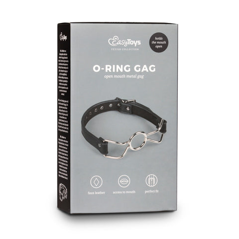 Metal O-Ring Mouth Gag for Bondage and Sensory Play Gags