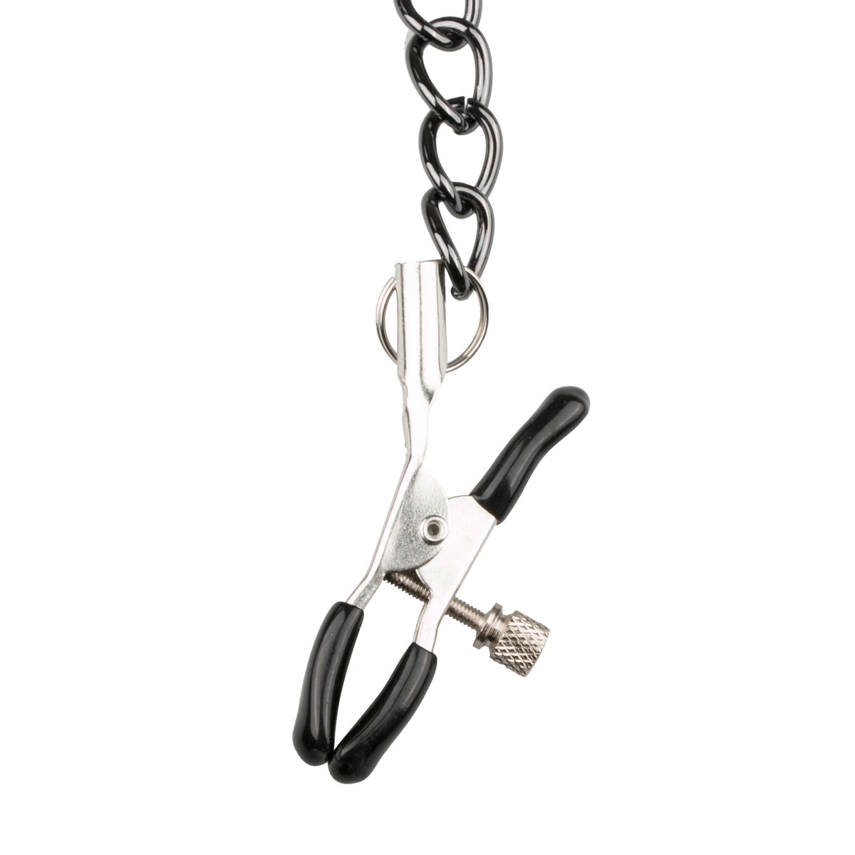 Collar With Nipple Chains Made From Faux Leather > Bondage Gear > Collars & Leashes