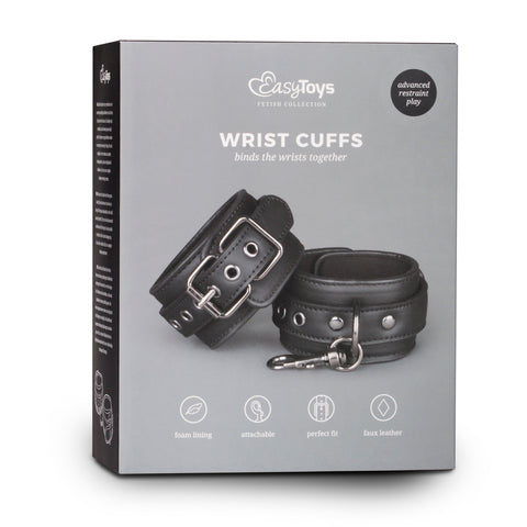 Black Bondage Handcuffs for Adult Play and Intimate Adventures > Bondage Gear > Restraints