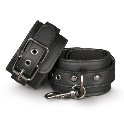 Black Bondage Handcuffs for Adult Play and Intimate Adventures > Bondage Gear > Restraints