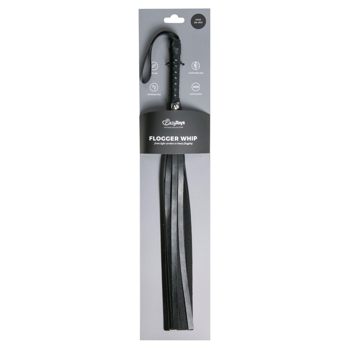 Flogger Whip Leather for Intimate Experiences and Sensual Play Whips & Paddles