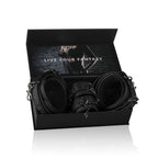 Thigh and Wrist Cuff Set – Durable Faux Leather BDSM Restraint Accessory > Bondage Gear > Restraints