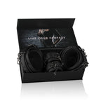 Thigh and Wrist Cuff Set – Durable Faux Leather BDSM Restraint Accessory Black > Bondage Gear > Restraints
