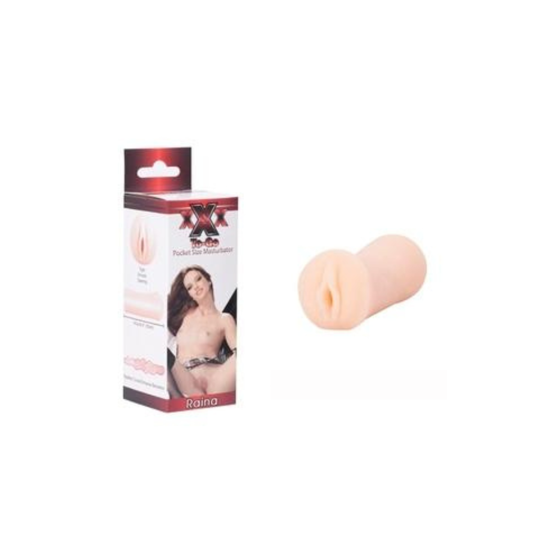 XXX To Go Raina Pocket Sized Vagina Stroker Flesh Strokers - Manual
