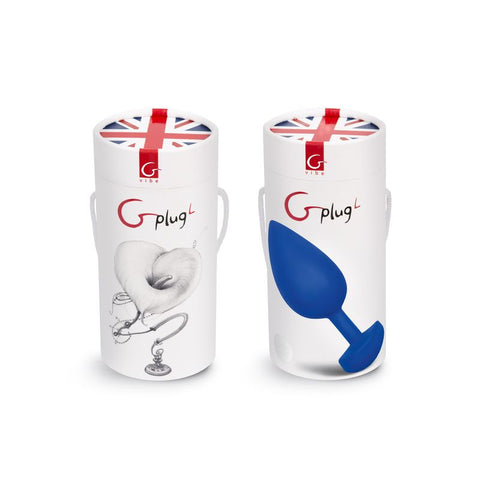 Gplug Large Navy Blue 3.9cm Bioskin Pleasure Plug Butt Plugs