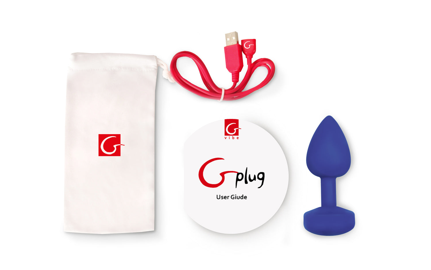 Gplug Large Navy Blue 3.9cm Bioskin Pleasure Plug Butt Plugs
