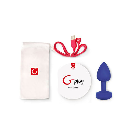 Gplug Large Navy Blue 3.9cm Bioskin Pleasure Plug Butt Plugs