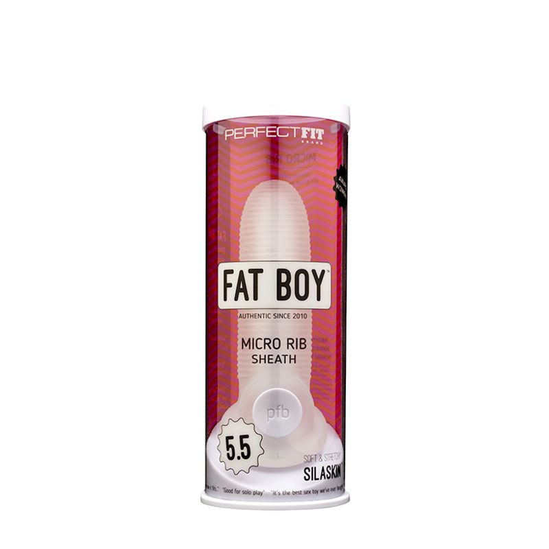 Fat Boy Micro Rib Penis Sheath 5.5 Inch – Adding 0.7 Inches of Girth > Sex Toys For Men > Penis Sleeves
