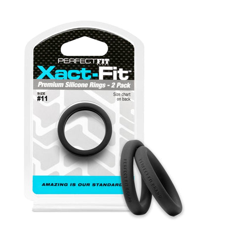 Xact Fit Number 11 Precision Ring Sizing Set 1.1 Inch 2 Pack COCK RINGS