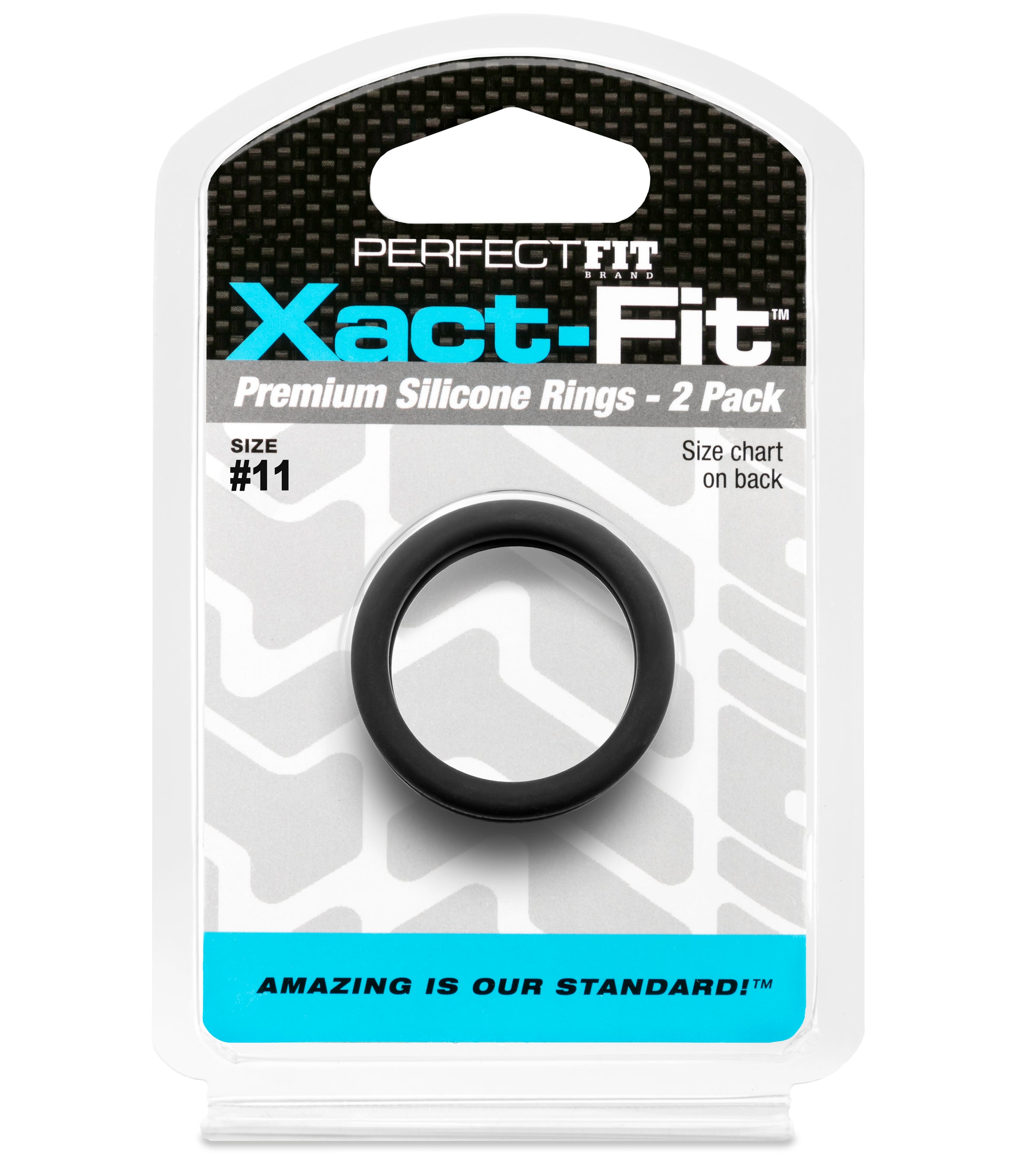 Xact Fit Number 11 Precision Ring Sizing Set 1.1 Inch 2 Pack COCK RINGS