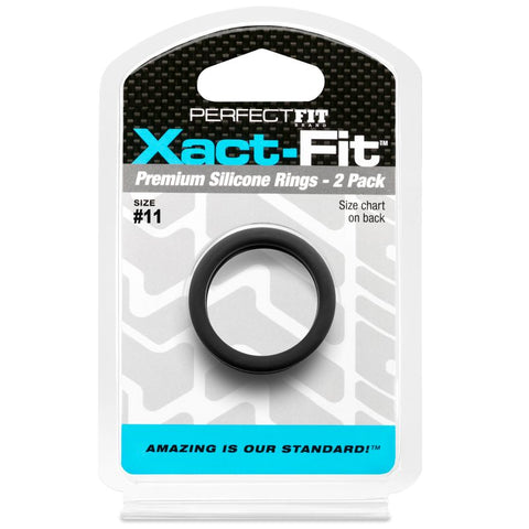 Xact Fit Number 11 Precision Ring Sizing Set 1.1 Inch 2 Pack COCK RINGS