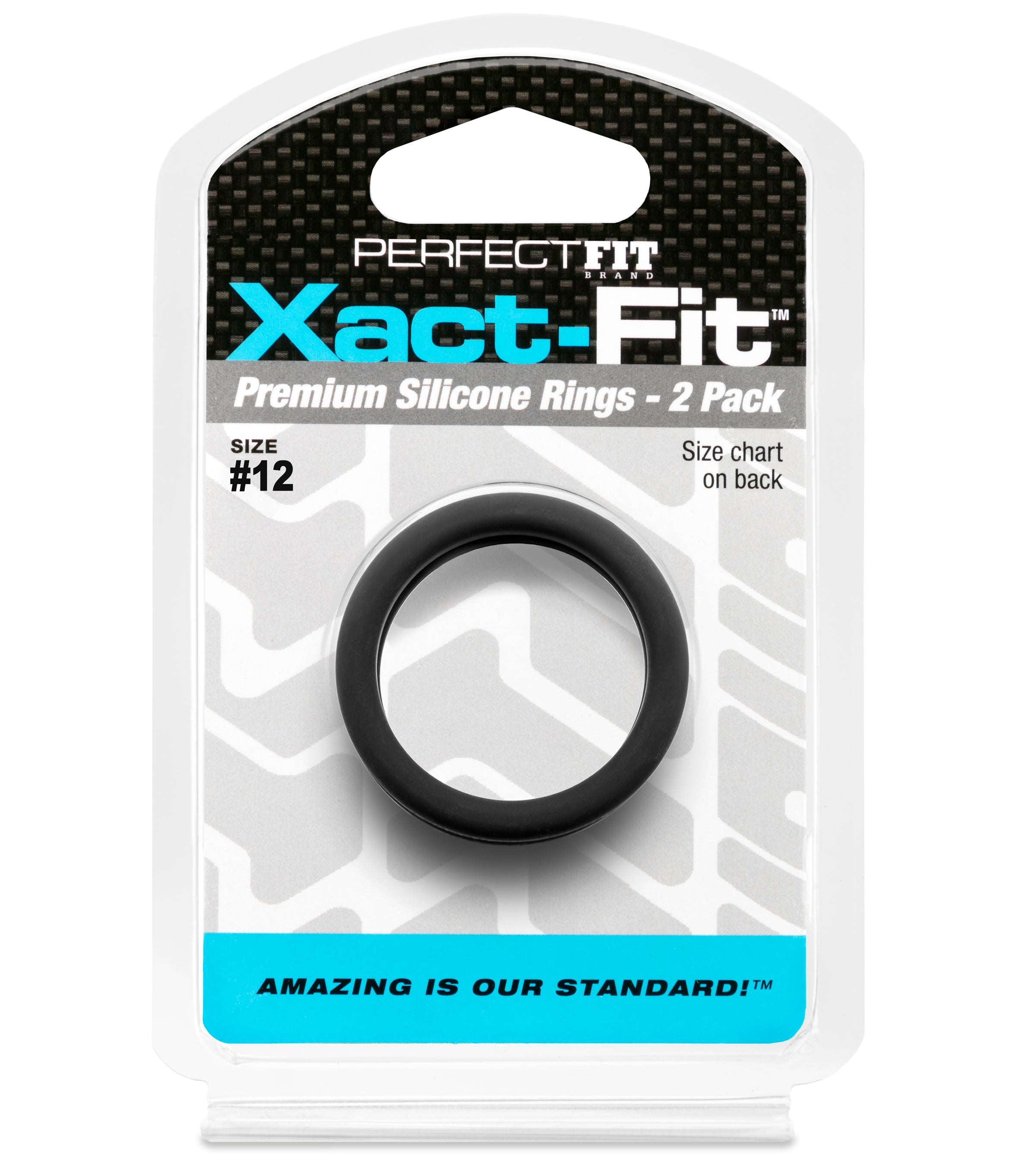 Xact-Fit #12 1.2in 2 Pk Precision Cock Ring Set COCK RING Set