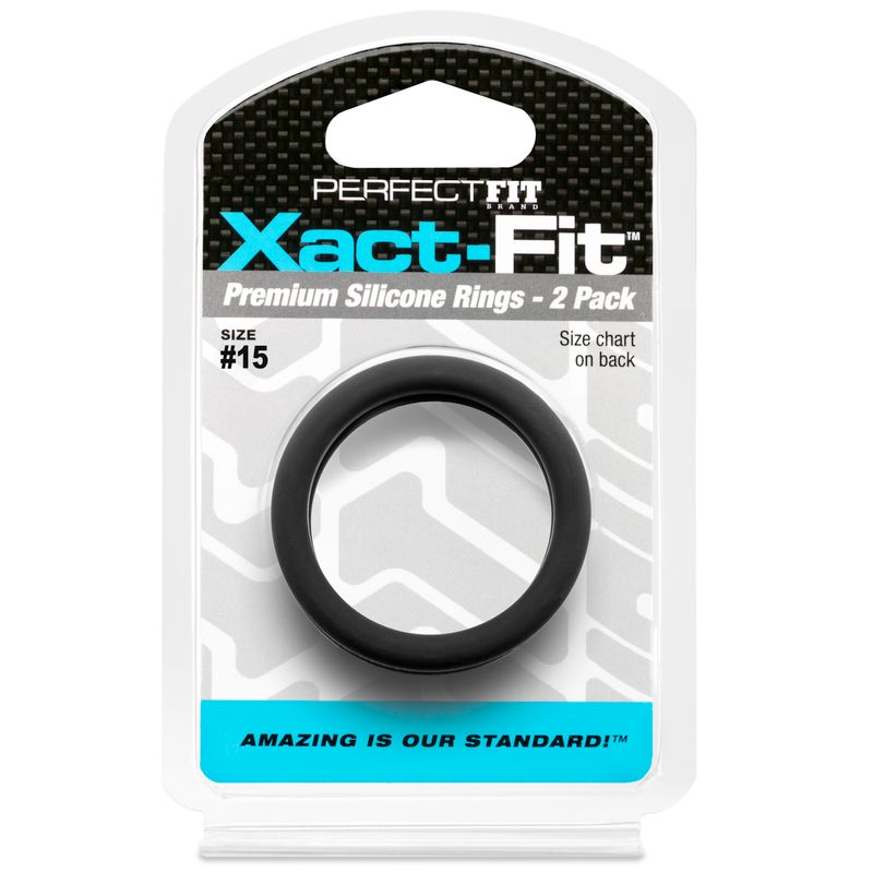 Xact-Fit Ring 2-Pack Size 15 Soft Stretch Cock Rings by Perfect Fit > Cock Ring > Single