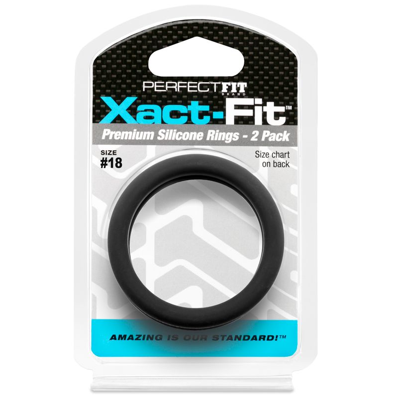Xact-Fit Precision Fit Male Rings 2-Pack – Comfortable Stretch Cock Rings > Cock Ring > Sets