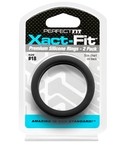 Xact-Fit Precision Fit Male Rings 2-Pack – Comfortable Stretch Cock Rings > Cock Ring > Sets