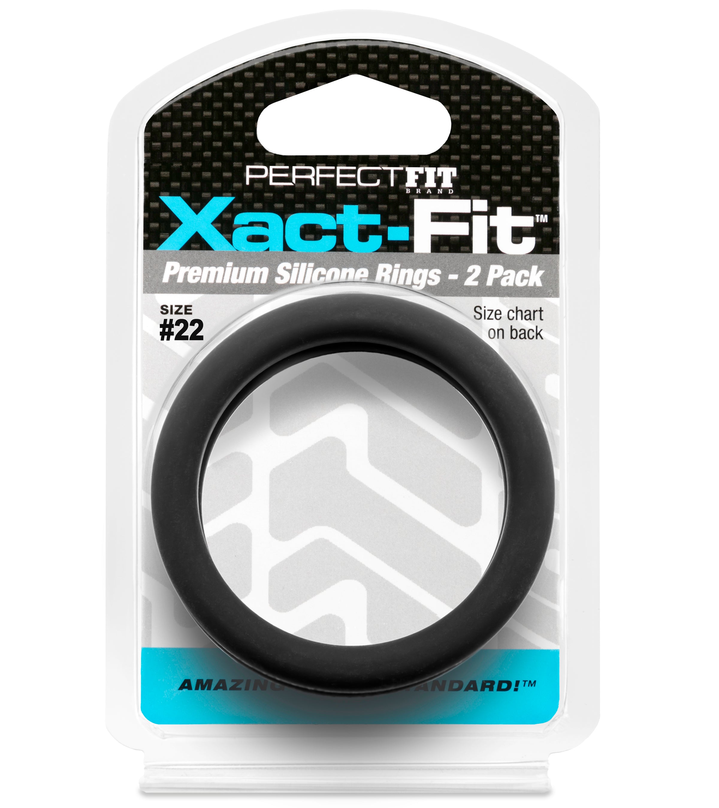 Xact Fit Number 22 2.2 Inch Cock Rings 2 Pack COCK RINGS