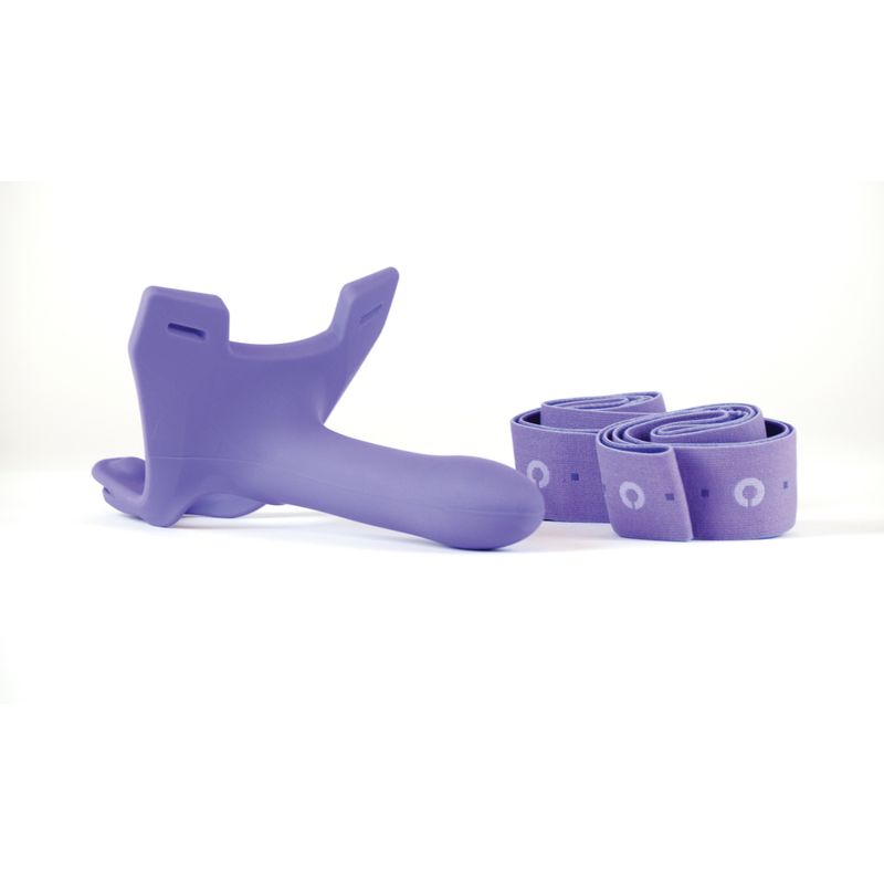 Zoro Strap-On 5.5 Inch – Soft Touch Silicone Strap-On Purple > Dildos > Strap On Dildos Main image