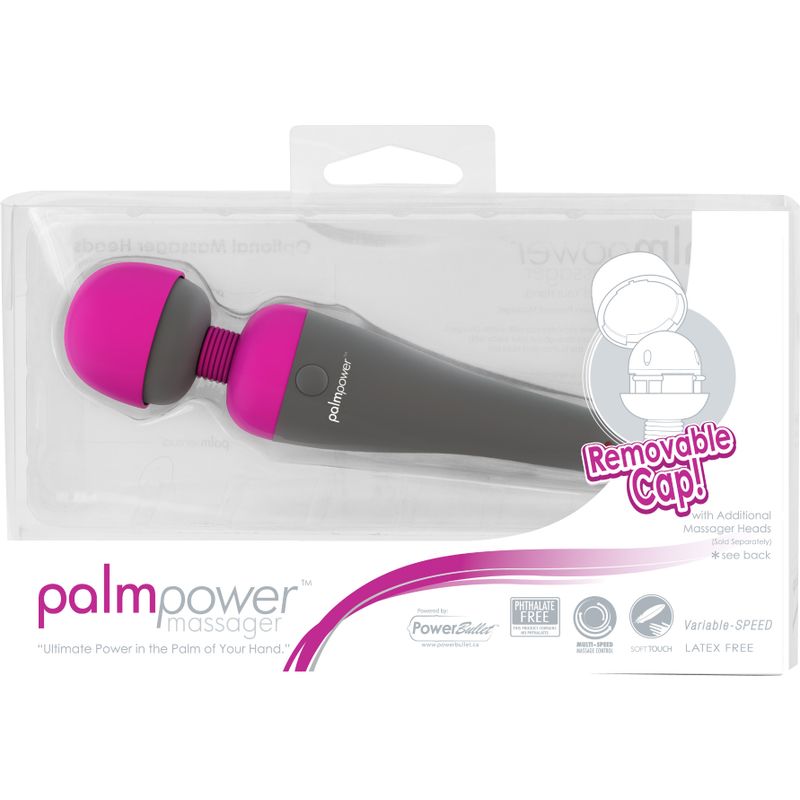 PalmPower Massage Wand Pink – Powerful Vibrations Handheld Massager > Sex Toys > Massage Wands