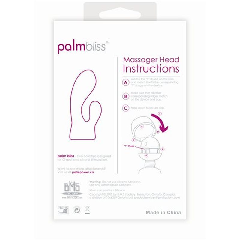 PalmBliss Attachment For Use With PalmPower Massager Electric Massager