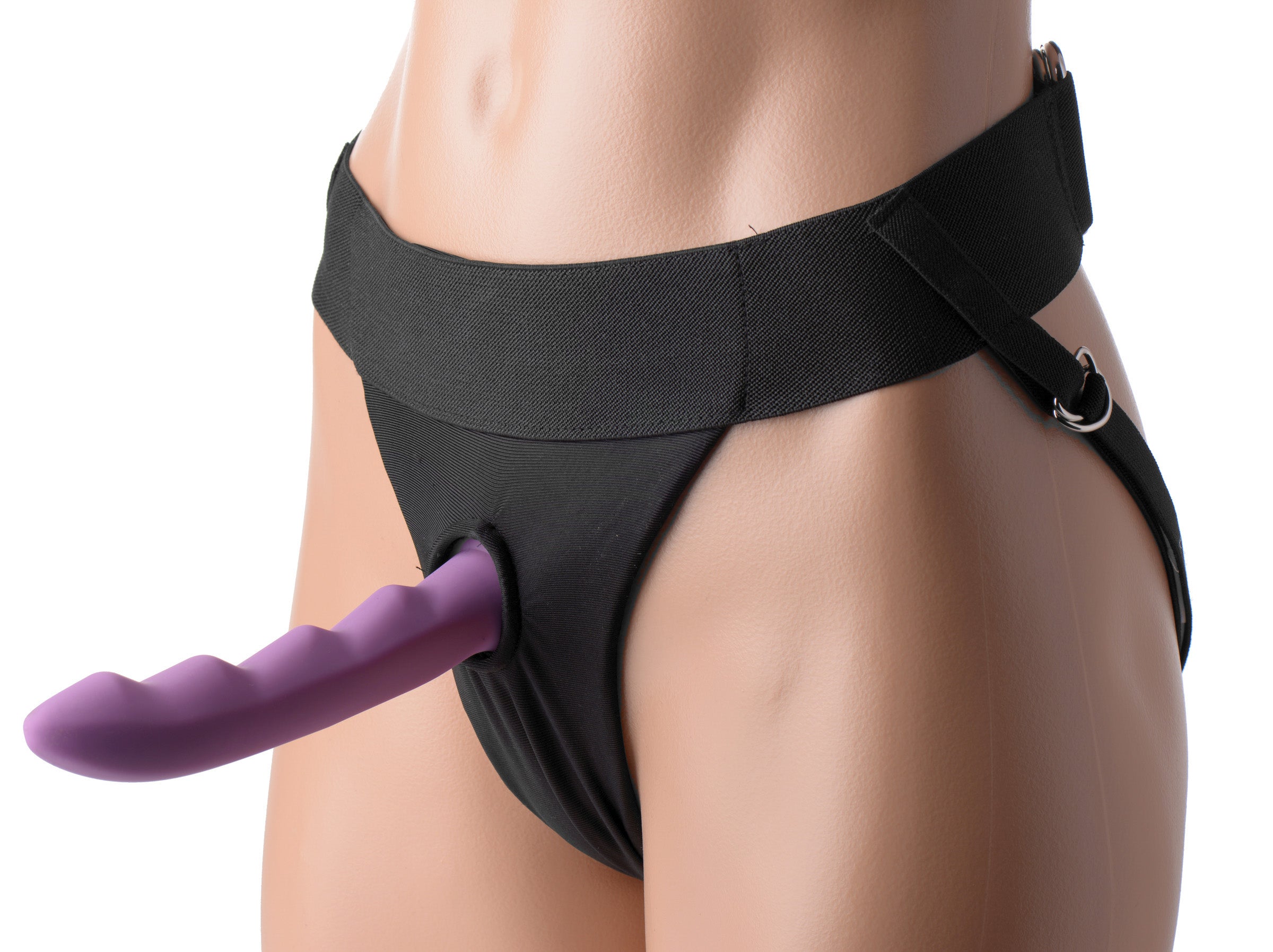 Avalon Jock Style Strap On Harness in Black > Dildos > Strap On Harnesses