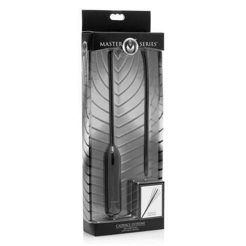 Cadence Extreme 10x – Silicone Vibrating Urethral Sound Black > Sex Toys For Men > Sounding Rods