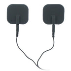 Zeus Deluxe Black Electro Pads Pack of Two E-STIM TOYS