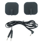 Zeus Deluxe Black Electro Pads Pack of Two E-STIM TOYS